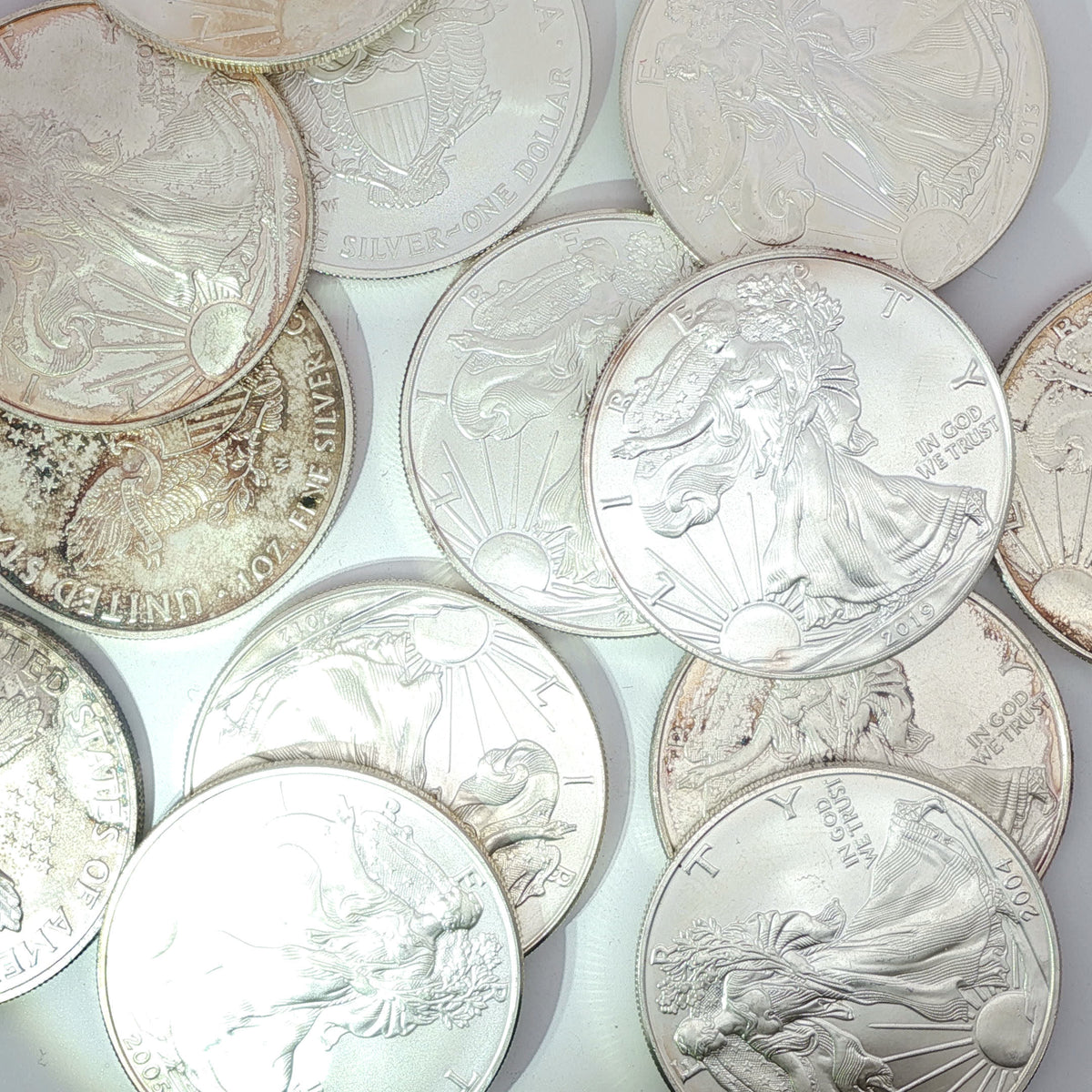 Assorted American Silver Eagle Bullion Coins