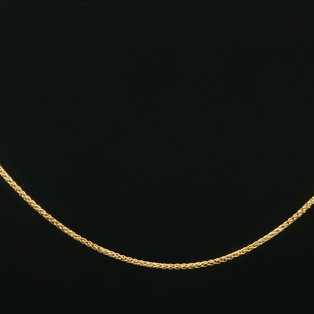 Yellow Gold Woven Chain Necklace