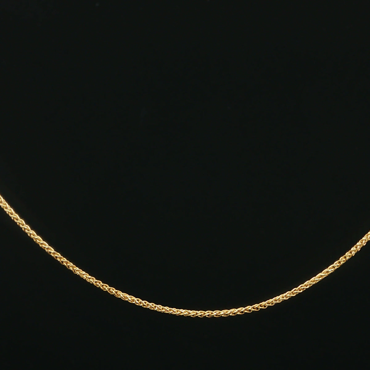 Yellow Gold Woven Link Chain Necklace