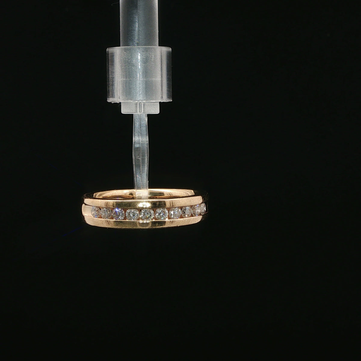 Channel Set Diamond Eternity Ring in Rose Gold