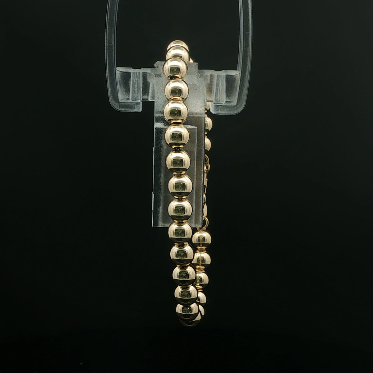 Classic Yellow Gold Spherical Beaded Bracelet