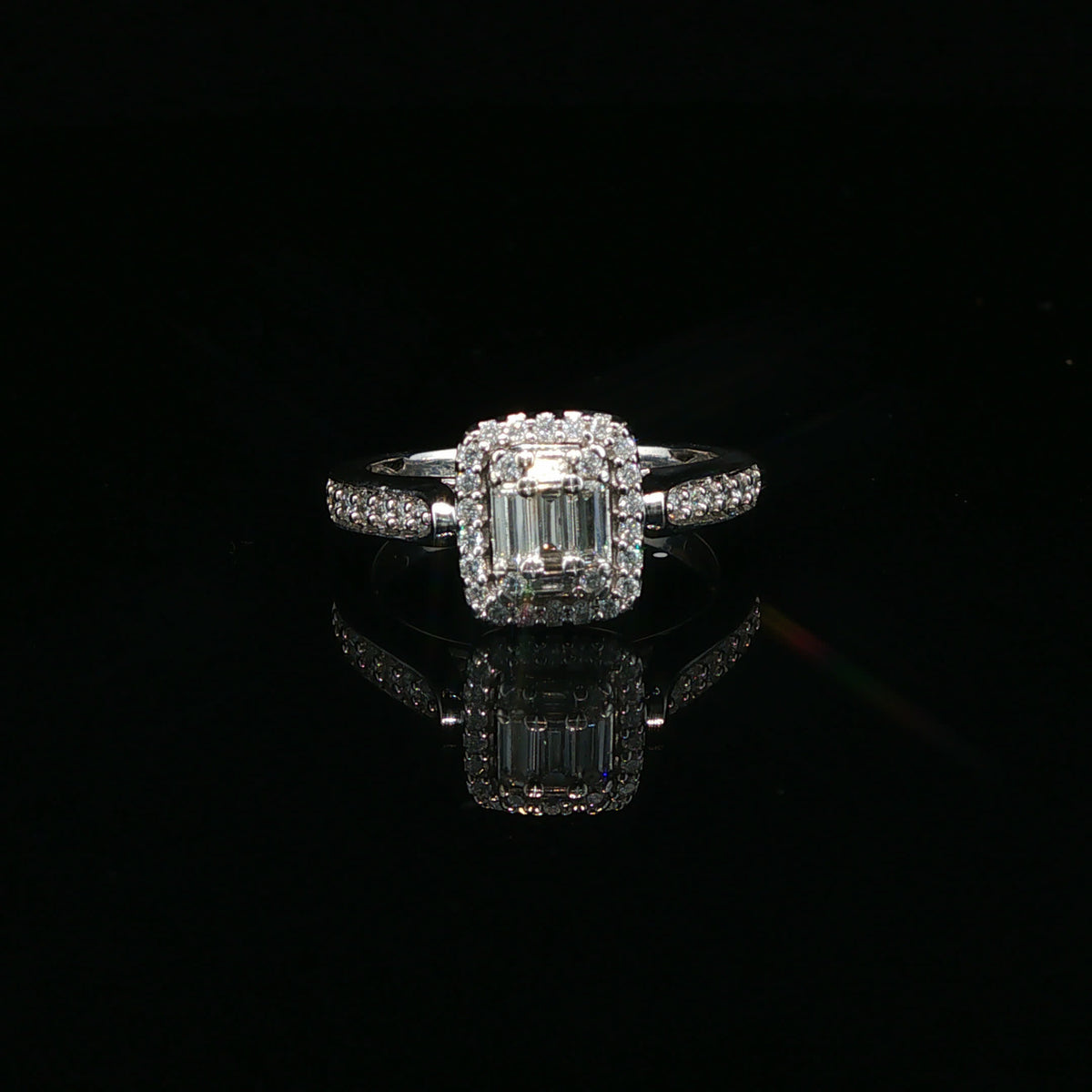 White Gold Diamond Multistone Ring