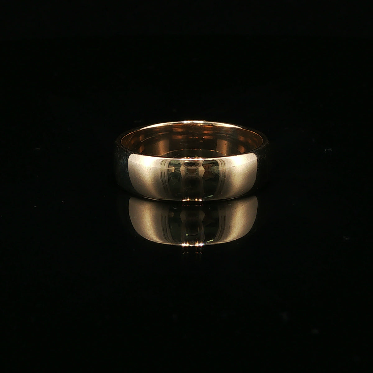 Classic Polished Rose Gold Band Ring