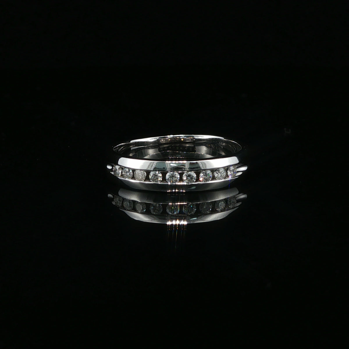 Diamond White Gold Band Ring