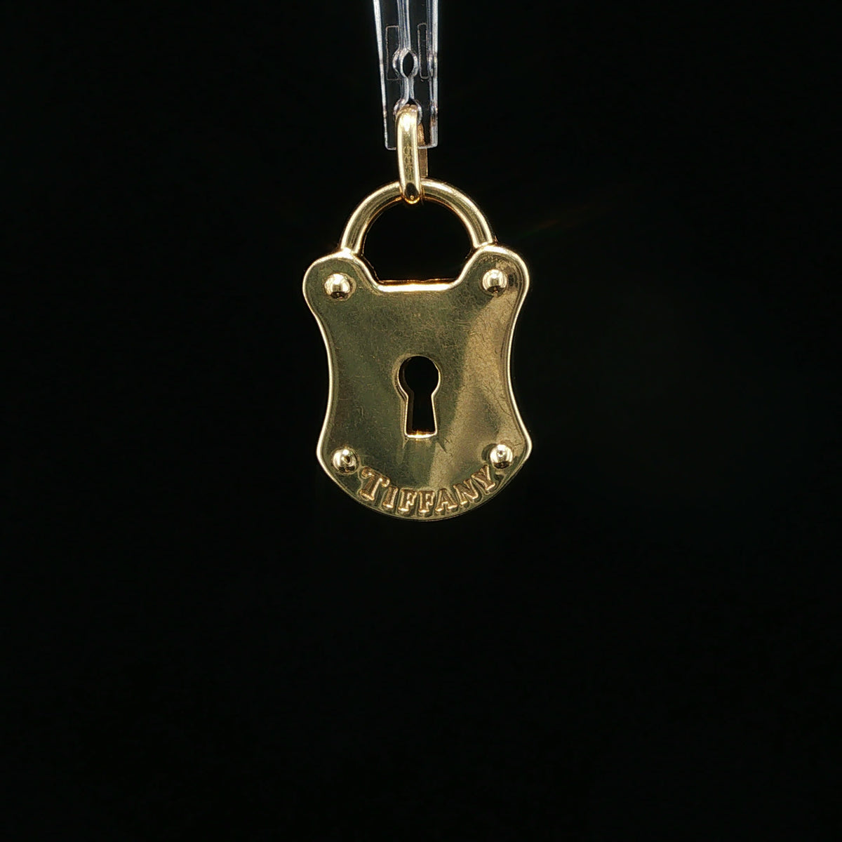 Yellow Gold Padlock Pendant
