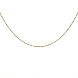 Classic Yellow Gold Ball Chain Necklace