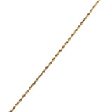 Yellow Gold Heart Charm Necklace with Diamond Accents