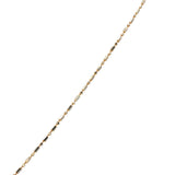 Yellow Gold Charm Necklace with Marquise Ruby Heart Pendant