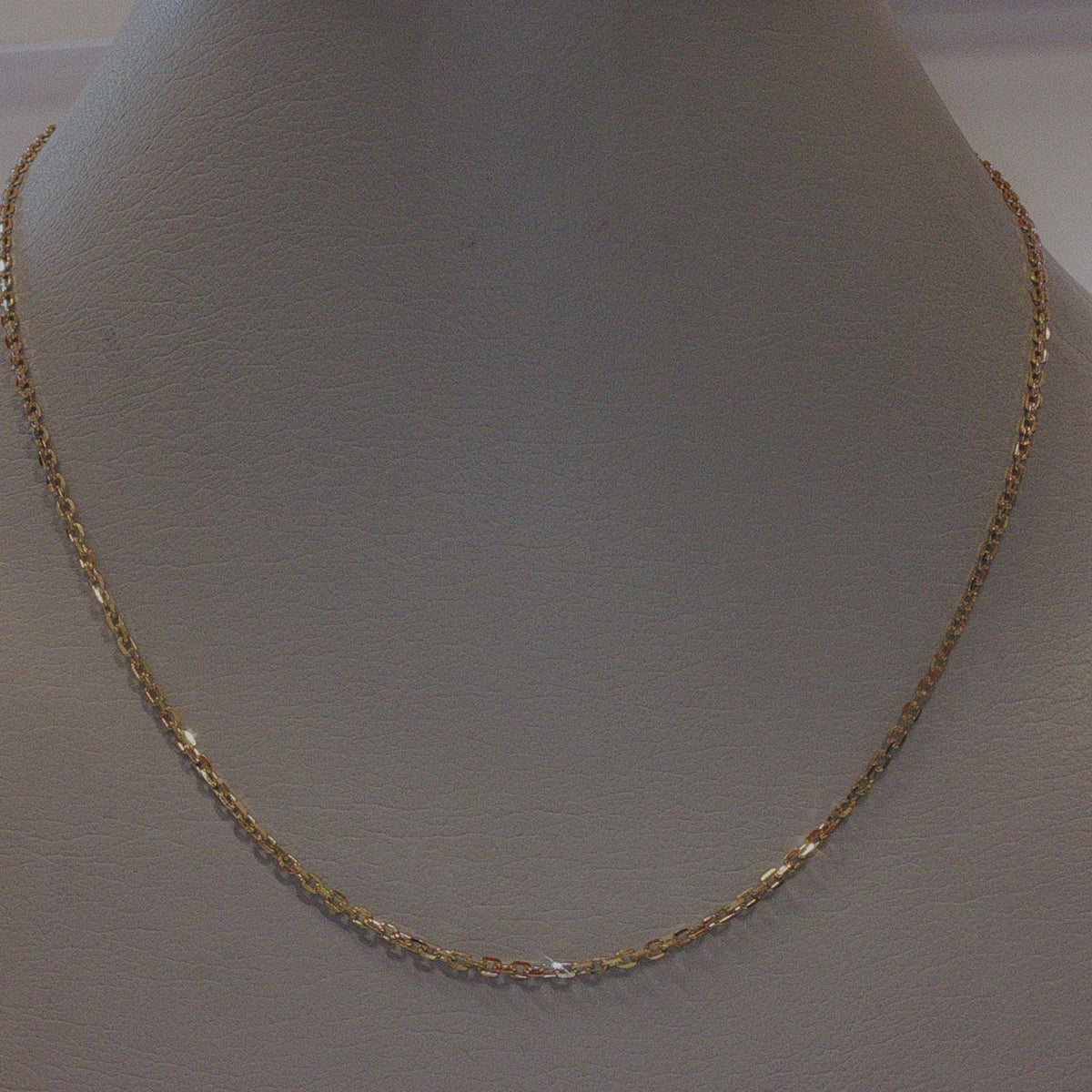 Yellow Gold Fine Link Chain Necklace
