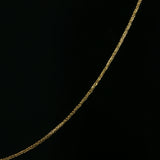 Diamond Floral Double Circle Pendant Necklace in Yellow Gold