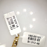 Yellow Gold Diamond Interlocking Circle Pendant Necklace