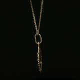 Yellow Gold Nefertiti Medallion Pendant Necklace