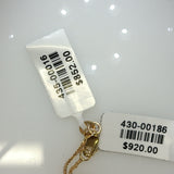 Two-Tone Gold Openwork Lattice Pendant Necklace