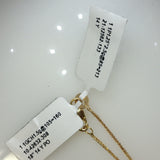 Two-Tone Gold Openwork Lattice Pendant Necklace