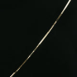 Diamond Open Twist Pendant on Yellow Gold Box Chain