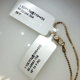 Diamond Open Twist Pendant on Yellow Gold Box Chain