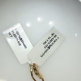 Yellow Gold Quartz Pendant Necklace with Curved Accent Band