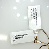 Oval Blue Topaz Halo Pendant Necklace in Yellow Gold