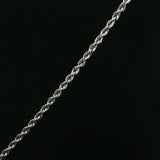 Green Jade Barrel Pendant on White Gold Rope Chain