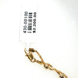Faceted Bead Station Necklace in Yellow Gold
