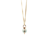 Pearl Teardrop Pendant Necklace in Rose Gold