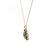 Sapphire and Diamond Cluster Pendant Necklace in Yellow Gold