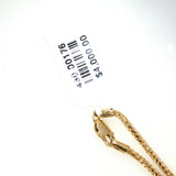 Yellow Gold Dolphin Pendant Necklace with Dark Pearl
