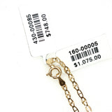 Yellow Gold Diamond Teardrop Pendant Necklace
