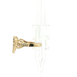 Diamond Heart Number 15 Ring in Yellow Gold