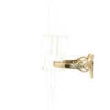 Diamond Heart Number 15 Ring in Yellow Gold