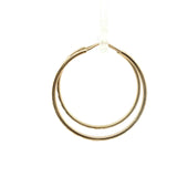 Diamond-Cut Yellow Gold Hoop Earrings