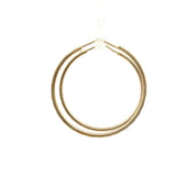Diamond-Cut Yellow Gold Hoop Earrings