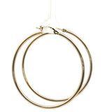 Classic Yellow Gold Hoop Earrings