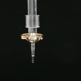 Round Diamond Solitaire Ring in Yellow Gold
