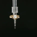 Round Diamond Solitaire Ring in Yellow Gold