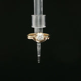 Round Diamond Solitaire Ring in Yellow Gold