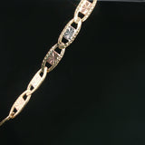Yellow Gold Diamond-Accented Saint Pendant