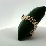 Custom Nameplate Curb Chain Bracelet in Yellow Gold