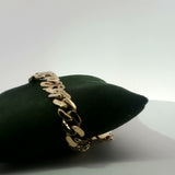 Custom Nameplate Curb Chain Bracelet in Yellow Gold