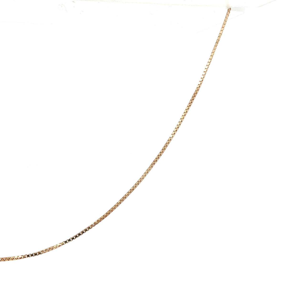 Classic Yellow Gold Box Chain Necklace