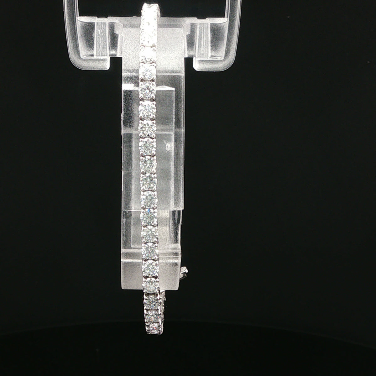 Classic Diamond Tennis Necklace in White Gold