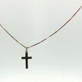 Diamond Starburst Cross Pendant Necklace in Yellow Gold