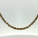 Classic Yellow Gold Rope Chain Necklace