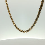 Classic Yellow Gold Rope Chain Necklace