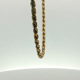 Classic Yellow Gold Rope Chain Necklace