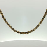 Classic Yellow Gold Rope Chain Necklace