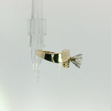 Yellow Gold Sweeping Bypass Diamond Ring