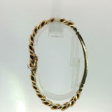 Yellow Gold Personalized ID Curb Chain Bracelet