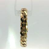 Yellow Gold Personalized ID Curb Chain Bracelet