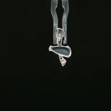 Freeform Opal Pendant in White Gold